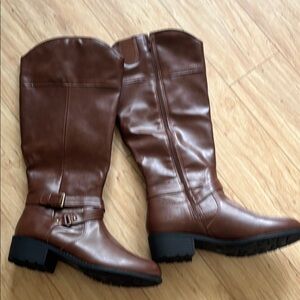 St. John's Bay Brown Boots Equestrian Style